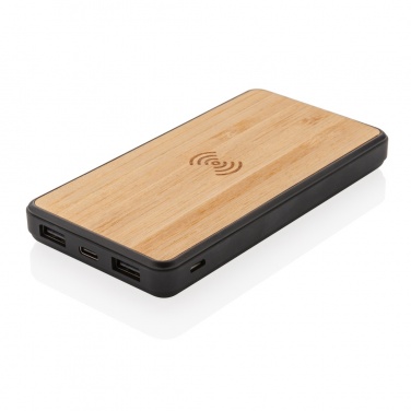Logotrade promotional item image of: RCS recycled plastic 8000 mAh Wireless Powerbank