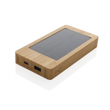 Logotrade promotional giveaways photo of: Sunwick 10.000 mAh Bamboo solar powerbank