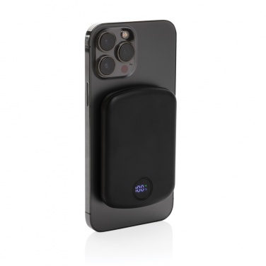 Logo trade promotional items picture of: MagBoost RCS recycled plastic 5000 mah magnetic powerbank