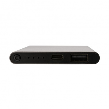Logotrade promotional products photo of: RCS recycled plastic/aluminum 4000 mah powerbank with type C