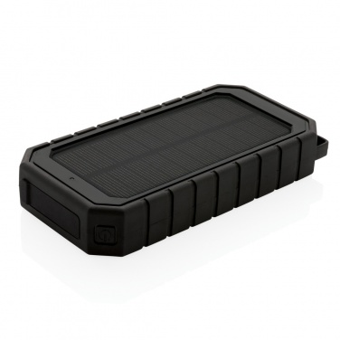 Logotrade advertising product picture of: RCS recycled plastic Solar powerbank with 10W Wireless