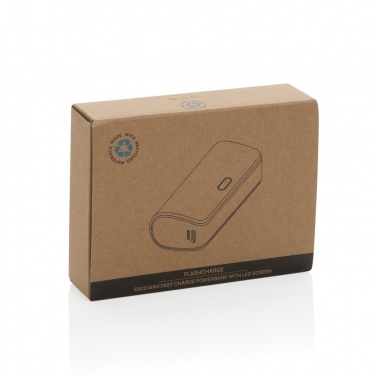 Logotrade promotional products photo of: FlashCharge RCS rplastic 5000 mah fast charge powerbank
