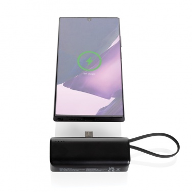 Logotrade promotional gift image of: Powerlink RCS rplastic 3000 mah powerbank USB C connector