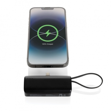 Logotrade promotional merchandise photo of: Powerlink RCS rplastic 3000 mAh powerbank iOS connector