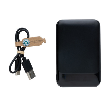 Logo trade promotional gifts image of: RCS recycled plastic 5.000 mAh powerbank