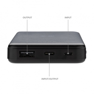Logotrade advertising products photo of: RCS recycled plastic 5.000 mAh 5W wireless powerbank