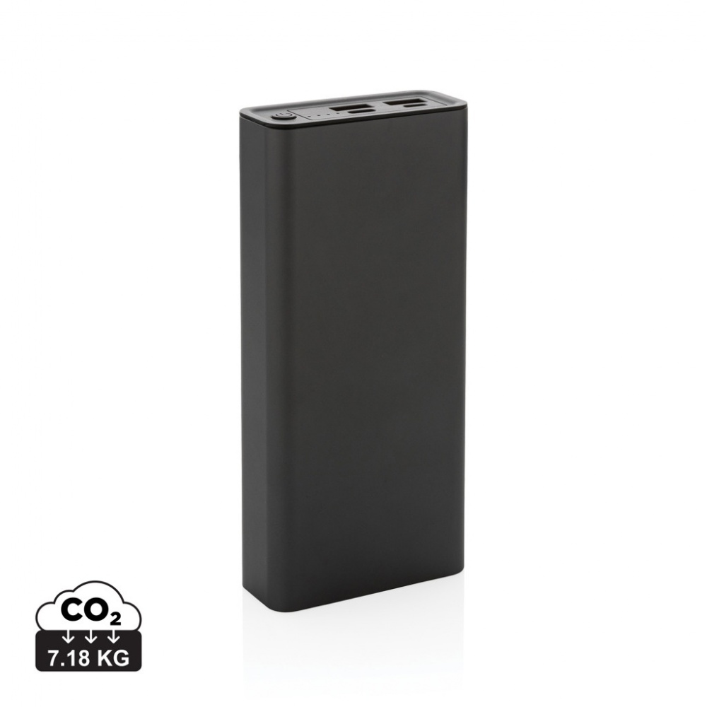 Logotrade advertising product image of: Terra RCS recycled 20W aluminium powerbank 20.000 mAh