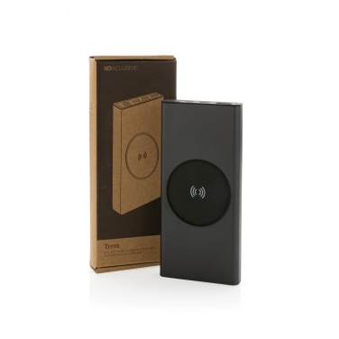 Logo trade promotional item photo of: Terra RCS recycled 18W aluminium 10000 powerbank 10W