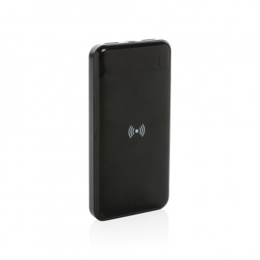 Logo trade business gifts image of: RCS standard recycled plastic wireless powerbank