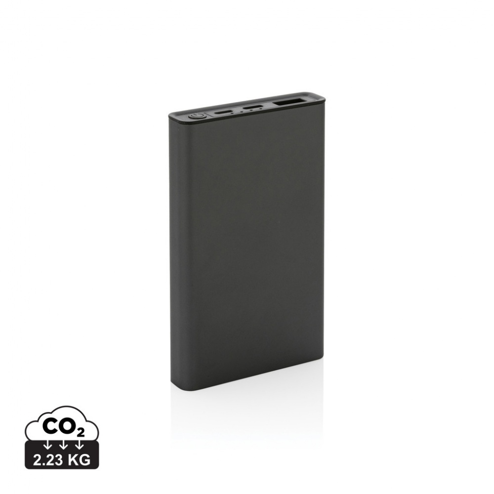 Logotrade promotional merchandise image of: Terra RCS recycled aluminium powerbank 5.000 mAh