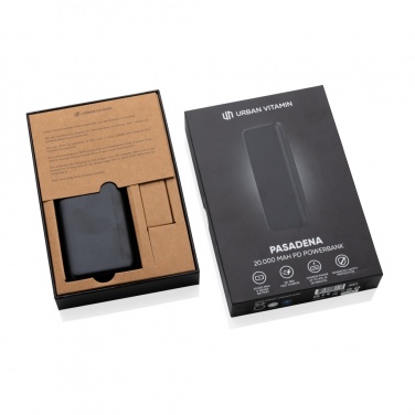 Logotrade promotional gifts photo of: Urban Vitamin Pasadena 20.000 mAh 18W PD powerbank