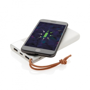 Logo trade corporate gifts image of: Aria 8.000 mAh 5W wireless charging powerbank