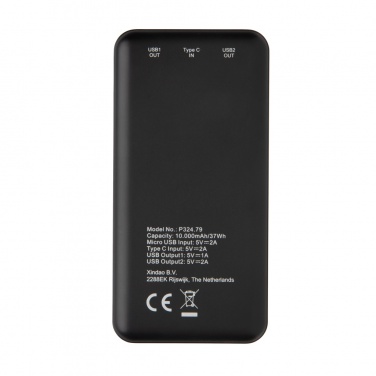 Logotrade corporate gifts photo of: High Density 10.000 mAh Pocket Powerbank
