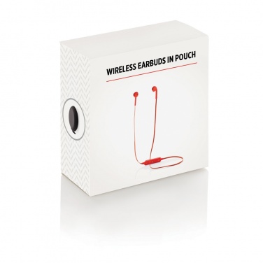 Logo trade corporate gifts image of: Wireless earbuds in pouch