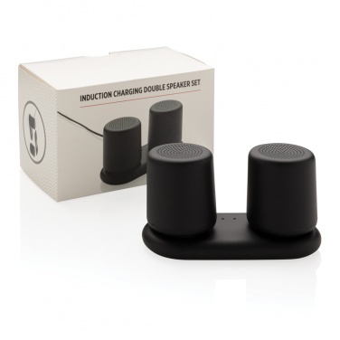 Logo trade promotional products image of: Double induction charging speaker