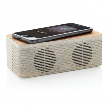 Logotrade promotional gifts photo of: Wheatstraw wireless charging speaker