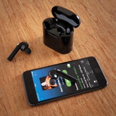 Logotrade advertising products photo of: Liberty wireless earbuds in charging case
