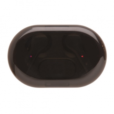 Logo trade corporate gift photo of: Light up logo TWS earbuds in charging case