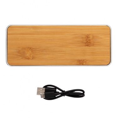 Logo trade corporate gifts picture of: Nevada Bamboo 3W wireless speaker