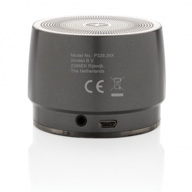 Logo trade promotional products image of: Swiss peak 5W wireless bass speaker