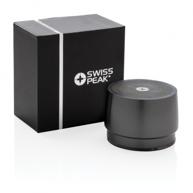 Logo trade promotional gifts picture of: Swiss peak 5W wireless bass speaker