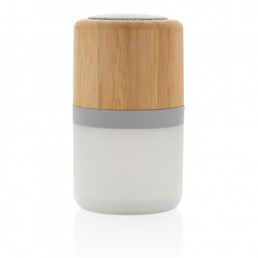 Logotrade promotional giveaway picture of: Bamboo colour changing 3W speaker light