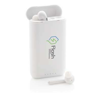 Logotrade promotional gifts photo of: Liberty TWS earbuds with 5.000 mAh powerbank