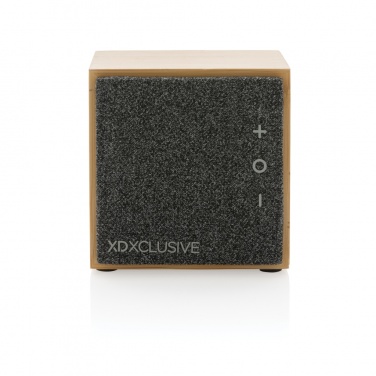 Logo trade business gift photo of: Wynn 5W bamboo wireless speaker