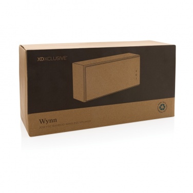 Logotrade advertising product image of: Wynn 20W bamboo wireless speaker