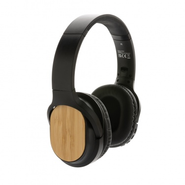 Logotrade promotional merchandise photo of: RCS and bamboo Elite Foldable wireless headphone