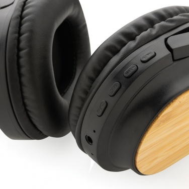 Logo trade business gift photo of: RCS and bamboo Elite Foldable wireless headphone