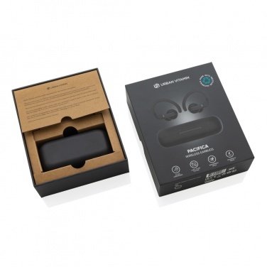 Logo trade corporate gift photo of: Urban Vitamin Pacifica RCS rplastic earbuds