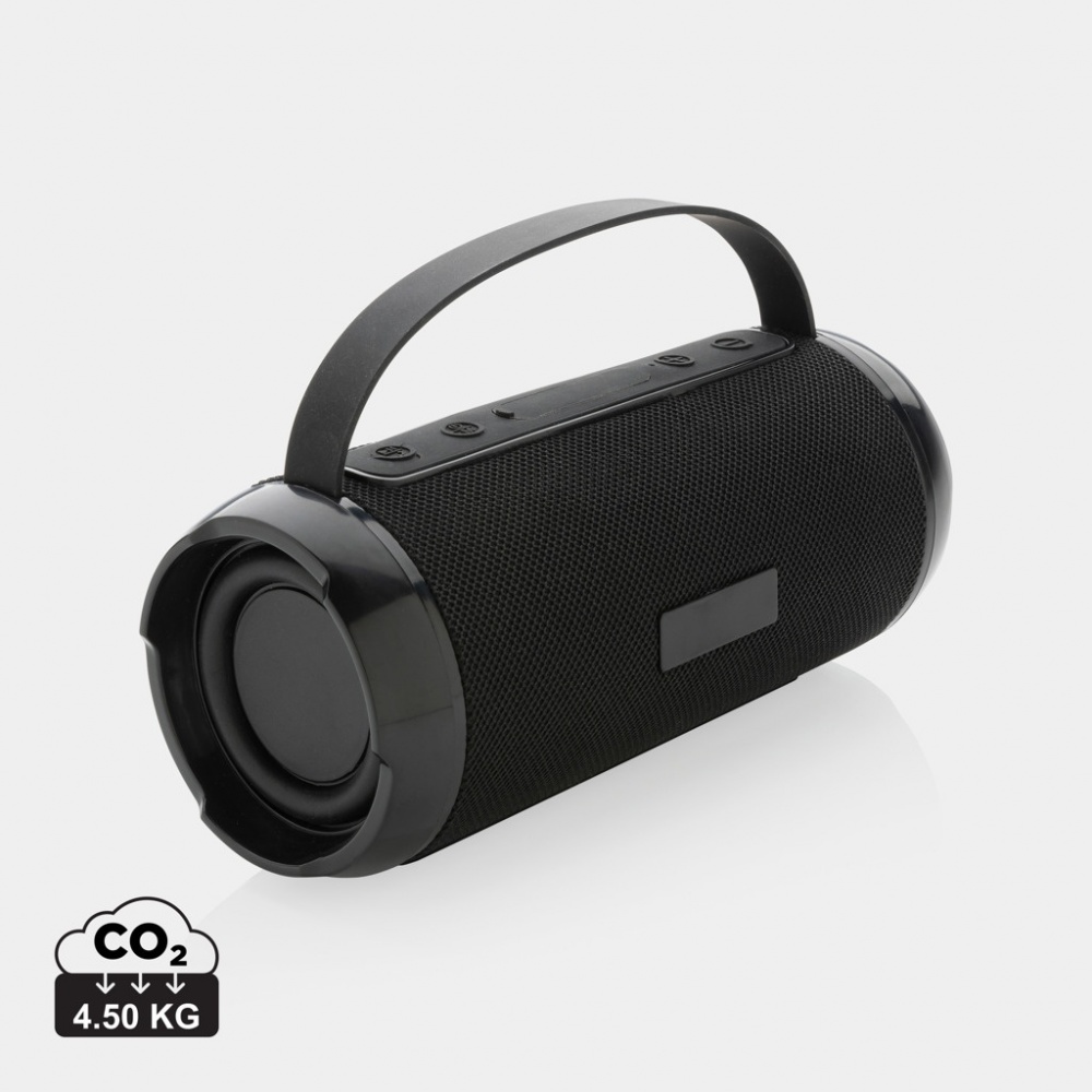 Logotrade promotional item image of: RCS recycled plastic Soundboom waterproof 6W speaker