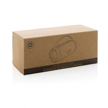 Logo trade promotional gift photo of: RCS recycled plastic Soundboom waterproof 6W speaker