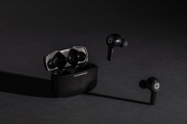 Logotrade corporate gifts photo of: RCS recycled plastic Swiss Peak ANC TWS earbuds