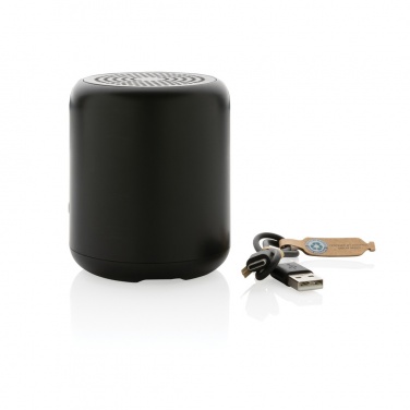 Logo trade promotional products picture of: RCS certified recycled plastic 5W Wireless speaker