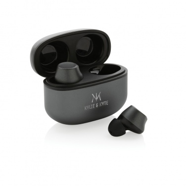 Logotrade promotional products photo of: Terra RCS recycled aluminium wireless earbuds