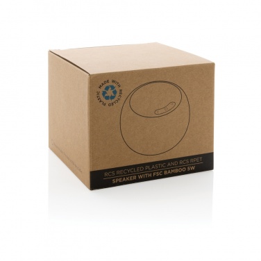 Logotrade corporate gifts photo of: RCS Rplastic/PET and bamboo 5W speaker