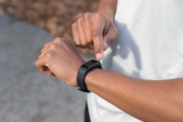 Logo trade promotional gifts picture of: RCS recycled TPU Sense Fit with heart rate monitor