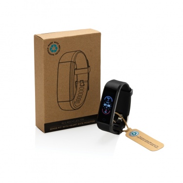 Logo trade business gifts image of: RCS recycled TPU Sense Fit with heart rate monitor