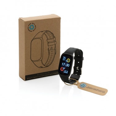 Logo trade promotional giveaways image of: RCS recycled TPU  activity watch 1.47'' screen with HR