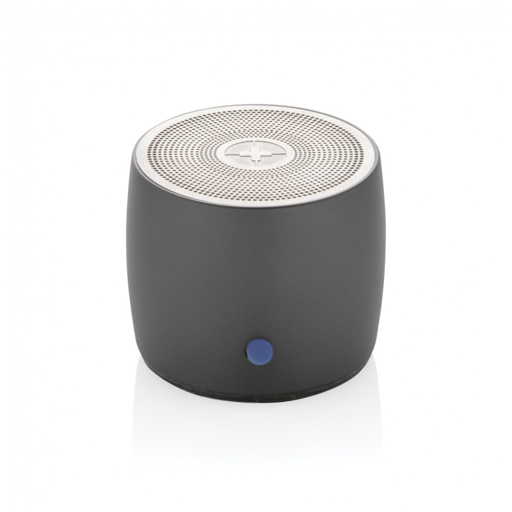 Logo trade business gift photo of: Swiss Peak RCS recycled aluminum 3W bass speaker