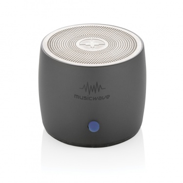 Logo trade promotional gift photo of: Swiss Peak RCS recycled aluminum 3W bass speaker