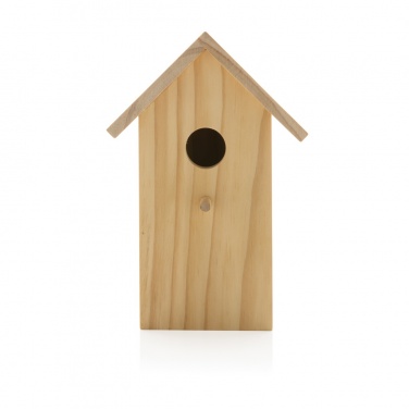 Logo trade business gift photo of: Wooden birdhouse