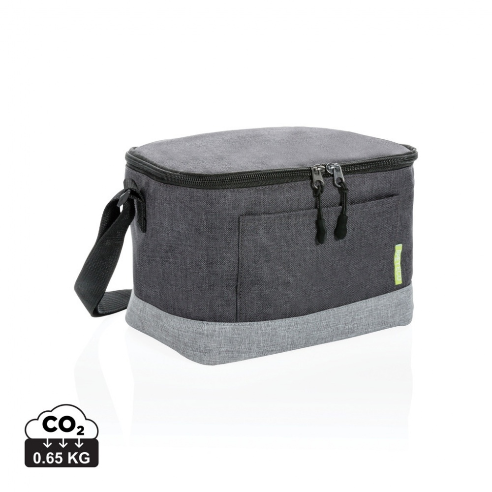 Logo trade promotional gifts picture of: Duo colour RPET cooler bag
