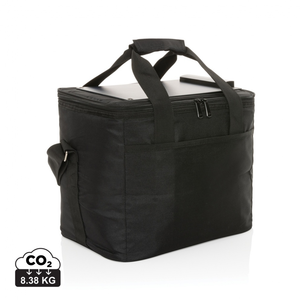Logotrade business gifts photo of: Pedro AWARE™ RPET deluxe cooler bag with 5W solar panel