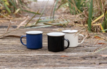 Logo trade corporate gifts image of: Vintage enamel mug