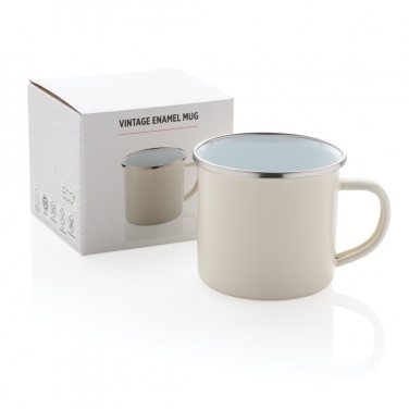 Logo trade advertising product photo of: Vintage enamel mug