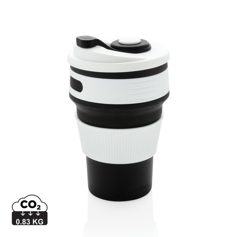 Logo trade advertising products image of: Foldable silicone cup