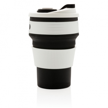 Logo trade business gifts image of: Foldable silicone cup